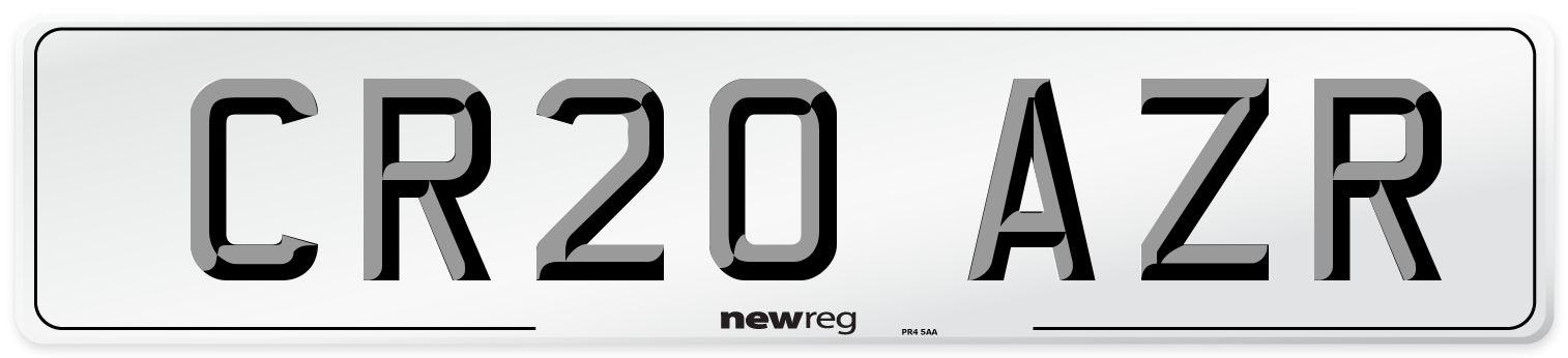 CR20 AZR Number Plate from New Reg